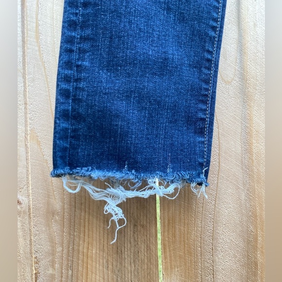 PAIGE Jeans, Verdugo Ankle, Dark Wash, Light Distress, Raw Hem. Women’s Size 27 - Picture 5 of 10